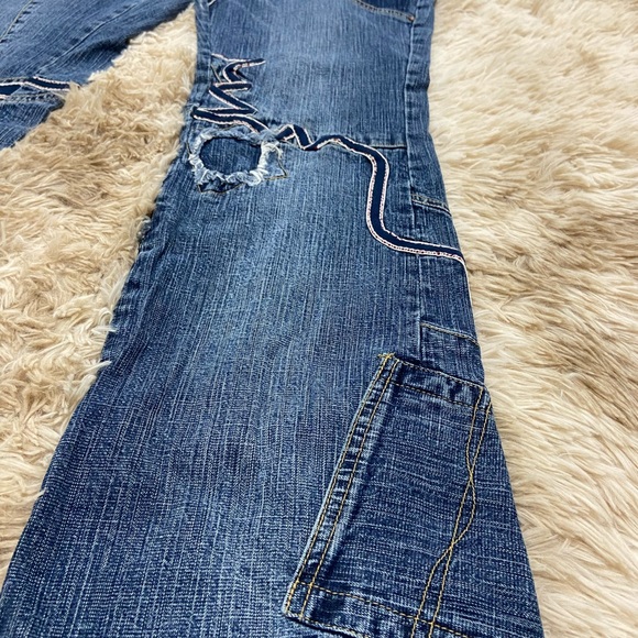 Vintage Pepe Distressed Patchwork Jeans - Picture 4 of 11